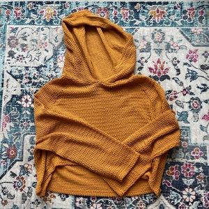 Burnt orange poncho